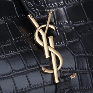 YSL Black Crocodile shoulder bag