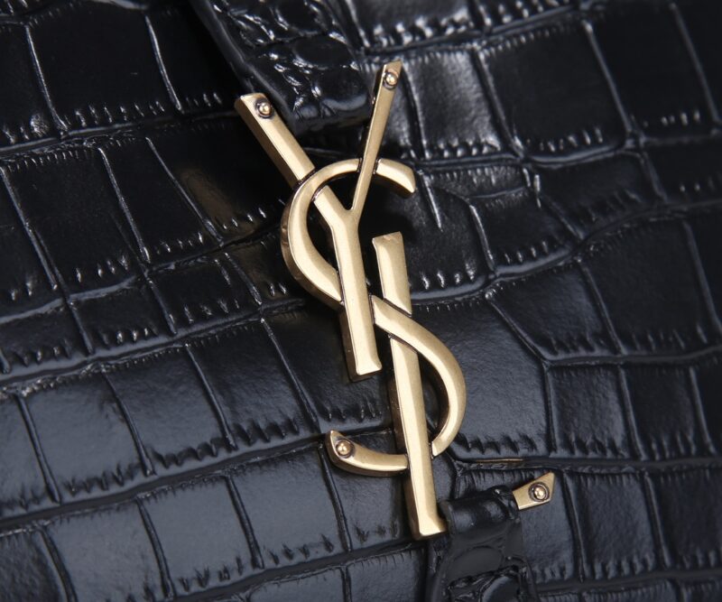 YSL Black Crocodile shoulder bag