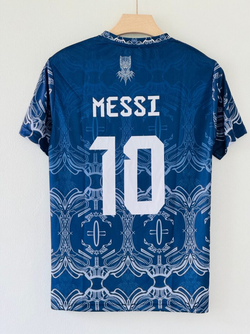 Unleash the King with the Argentina Black Panther Edition – Messi Embroidery Jersey