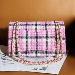 Chanel Mini Rectangular Flap Bag Pink, White and Black
