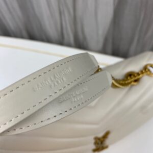 SAINT LAURENT SM LOULOU MONOGRAM QUILTED LEATHER BAG