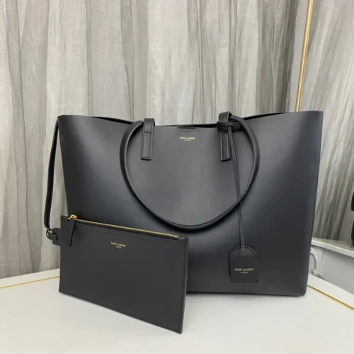 466459bf SAINT LAURENT East West grained leather tote