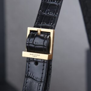 YSL Black Crocodile shoulder bag