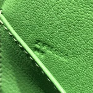 Hermes Minikelly 20 Green Gold Hardware