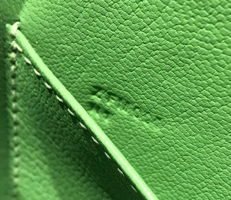 Hermes Minikelly 20 Green Gold Hardware