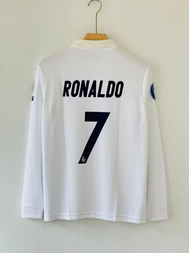 4D13D350-42EC-44F3-A939-81C2672F1AAF Glory in White – 2016-17 Real Madrid Home Jersey – Cristiano Ronaldo Full Sleeve Embroidery Edition