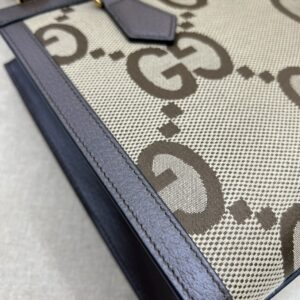 Gucci Diana Jumbo GG Tote Bag Small Camel/Ebony