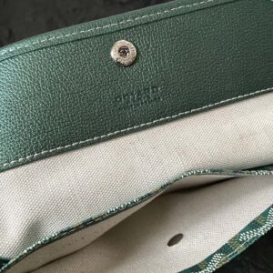 Goyard Green Goyardine Coated Canvas and Leather Saint Louis GM Tote