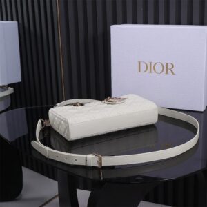 Dior Medium White Lady D-Joy Bag