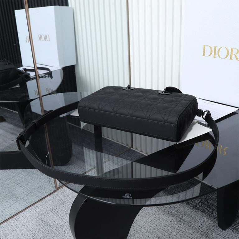 Dior Black Medium Lady D-Joy Bag