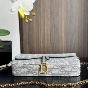 Dior Medium Saddle Pouch with Chain