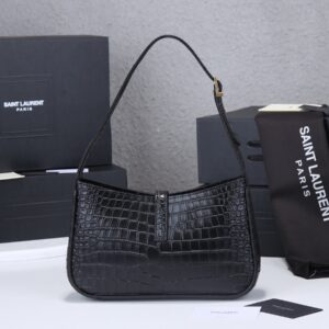 YSL Black Crocodile shoulder bag