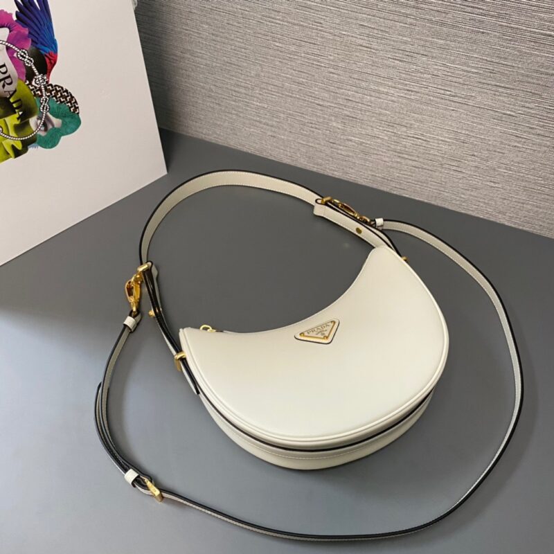 Prada Arque Small Leather Shoulder Bag