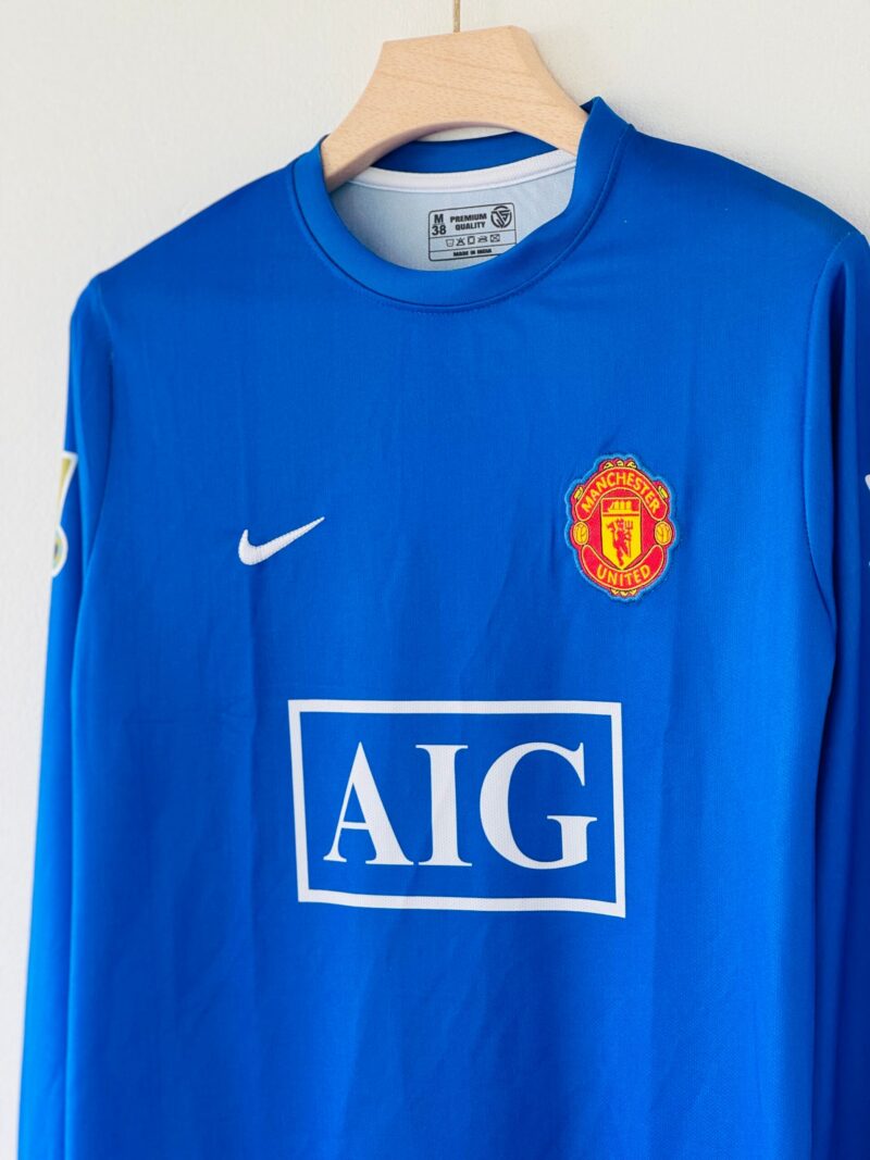 2008-09 Manchester United Away Jersey – Cristiano Ronaldo Edition Full sleeves embroidery (blue)