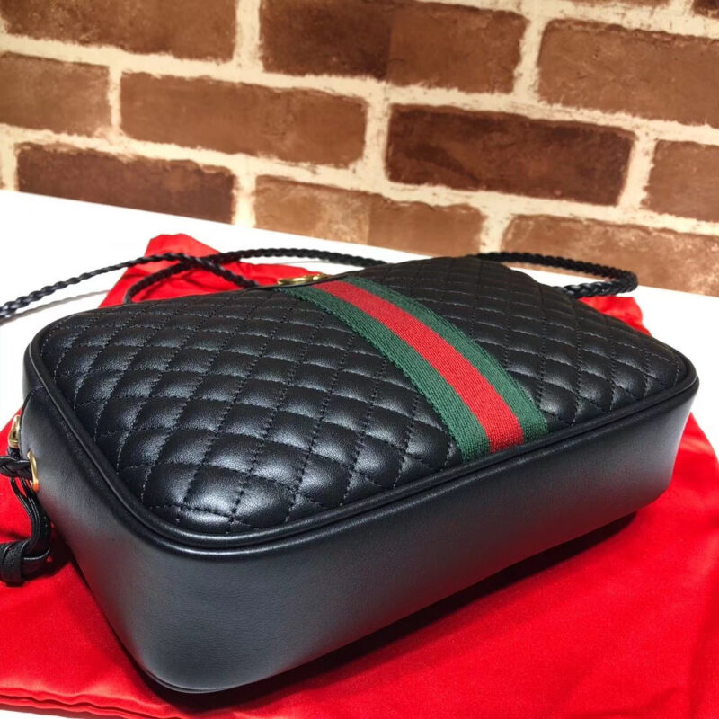 Gucci Black Mini Trapuntata Crossbody Bag Leather