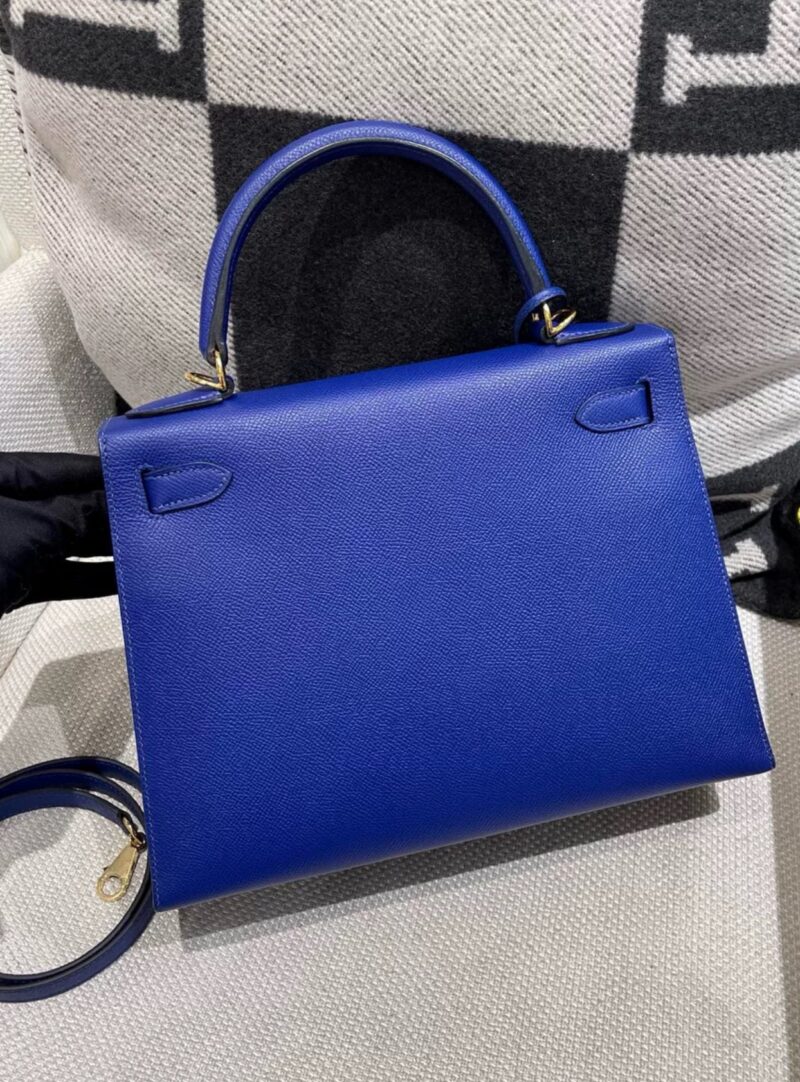 Hermes Kelly 28 Electric Blue Epsom Leather Gold Hardware