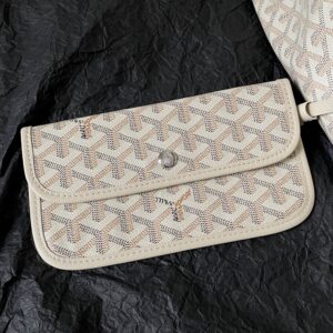 GOYARD Goyardine Saint Louis Claire Voie GM White Yellow