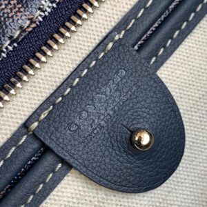 Goyard Navy Blue Goyardine Coated Canvas and Leather Saint Louis PM Tote