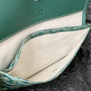 Goyard Green Goyardine Canvas & Chevroches Calfskin Saint Louis PM Tote