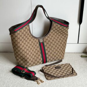 Gucci Giglio Tote Brown Top quality 1:1 Replica