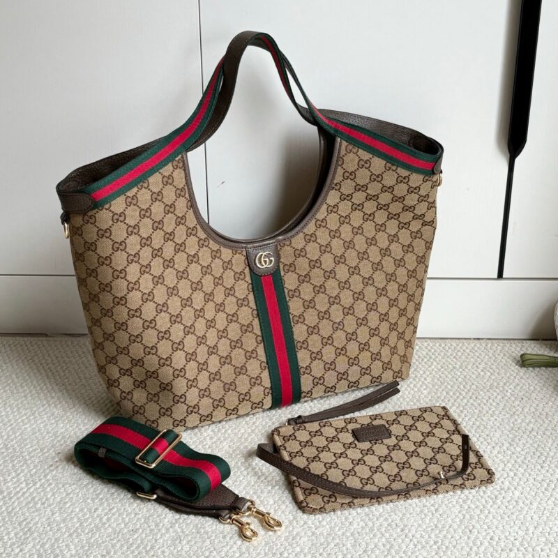 Gucci Giglio Tote Brown Top quality 1:1 Replica