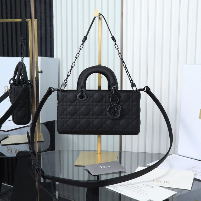 Dior Black Medium Lady D-Joy Bag