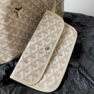 GOYARD Goyardine Boheme Hobo White
