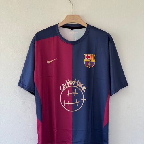 Blaugrana Meets La Flame – Barcelona x Travis Scott Five Sleeve Special Edition