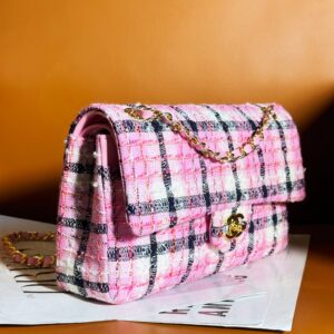 Chanel Mini Rectangular Flap Bag Pink, White and Black