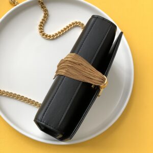 Saint Laurent Black Leather Small Kate Tassel Crossbody Bag