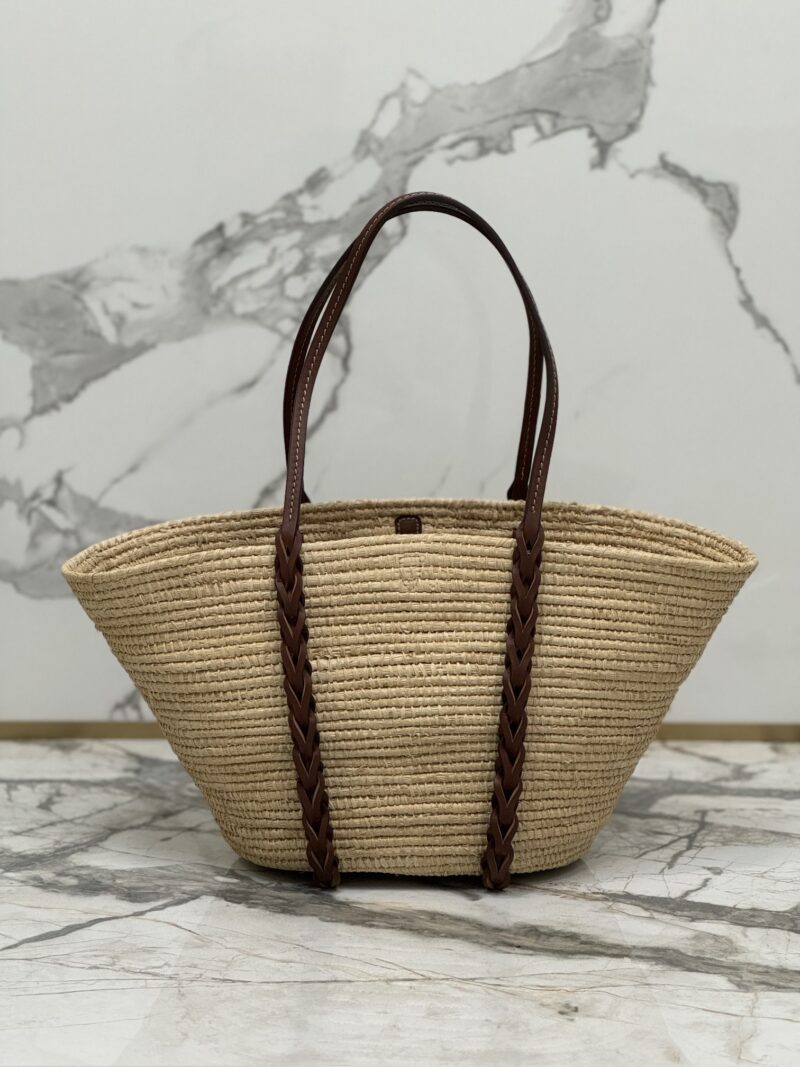 PRADA Braided Handle Basket Bag