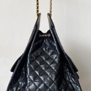 Chanel 25 large handbag, Grained calfskin & gold-tone