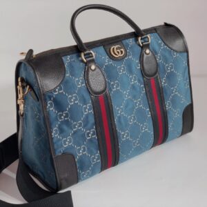GUCCI Velvet GG Monogram Textured Calfskin