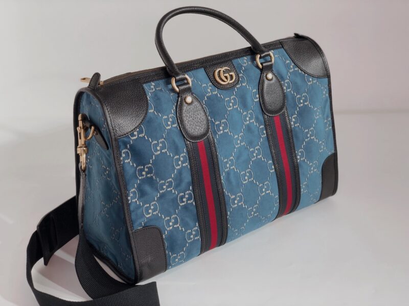 GUCCI Velvet GG Monogram Textured Calfskin