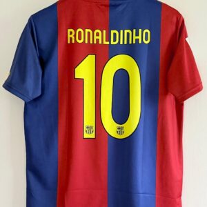 75ABCBFA-CBEA-4F64-AA58-C07F02599011 FC Barcelona 2010-11 Retro Home Kit – Ronaldinho Edition Embroidery