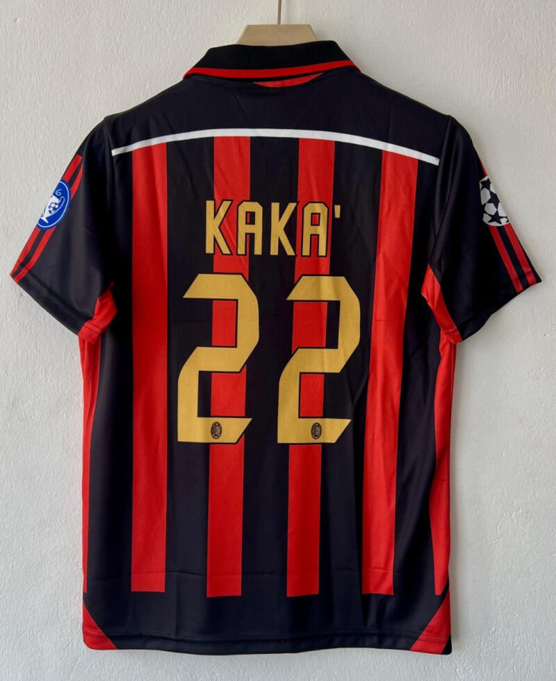 Embrace the Legacy with the 2009-10 AC Milan Kaka Edition Jersey embroidery