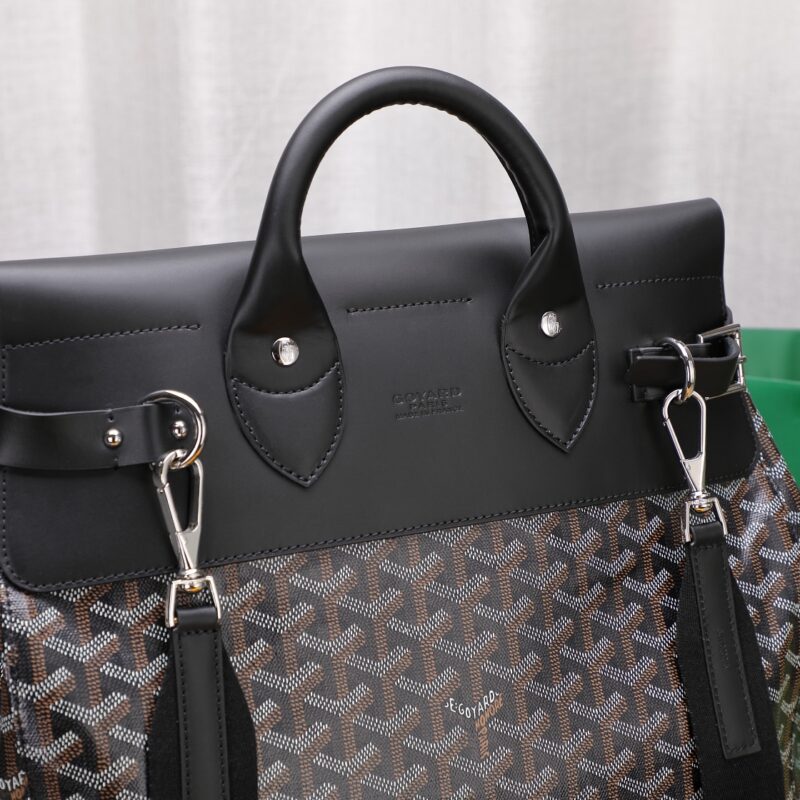 Goyard Steamer GM Black Leather Travel