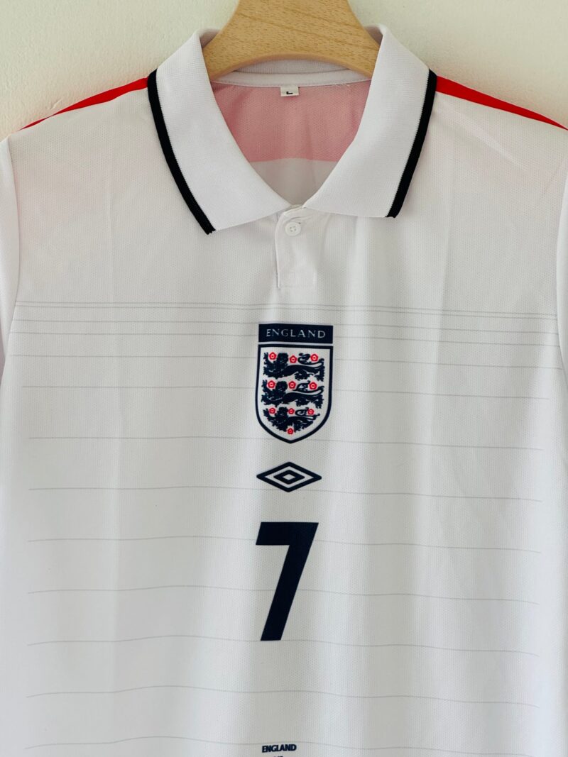 7918745B-F0F3-449B-B8FB-26D9972E8D92 2004 England Home Jersey - Beckham Captain’s Edition