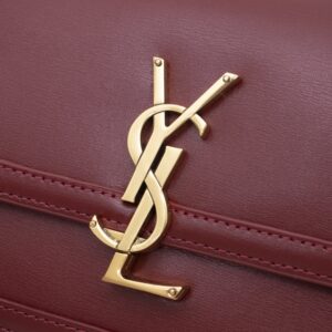 Saint Laurent YSL Solferino Small Leather Satchel Shoulder Bag