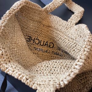 Saint Laurent Rive Gauche Linen Tote Bag