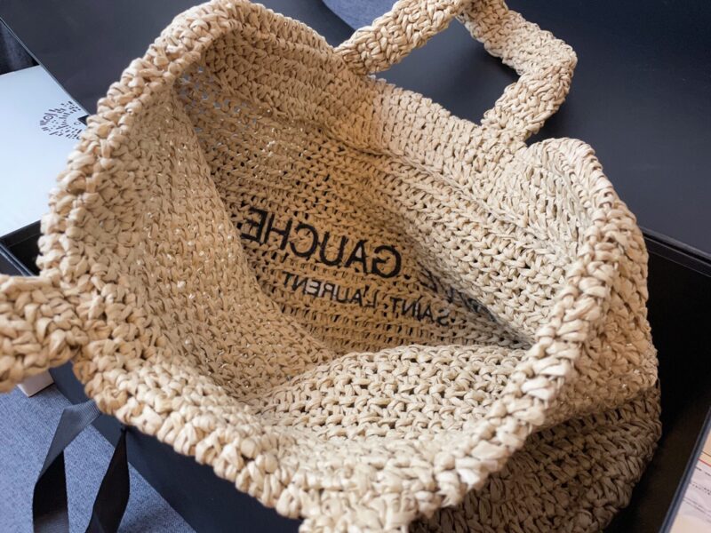 Saint Laurent Rive Gauche Linen Tote Bag