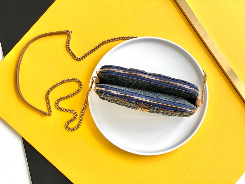 Saint Laurent Becky Double Zip Crossbody Ba