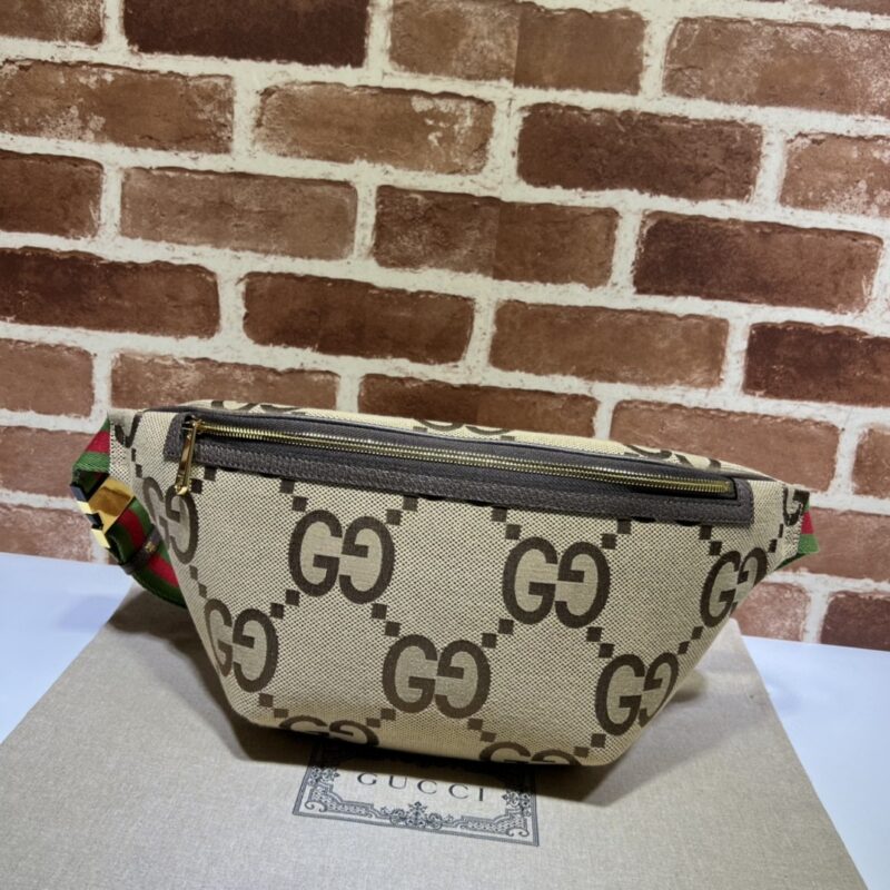 Gucci Belt Bag Jumbo GG Canvas Large Brown