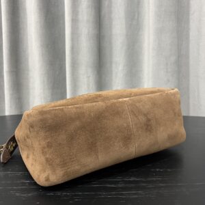Prada Brown Medium Suede Shoulder Bag