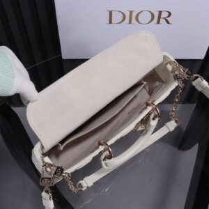 Dior Medium White Lady D-Joy Bag