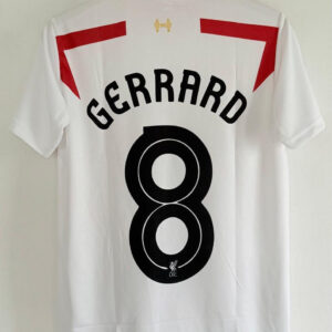 8037A127-EF7E-498E-9B8F-500C2ED4DF3E Lead with Legacy in the 2013-14 Liverpool Away Jersey – Steven Gerrard Edition