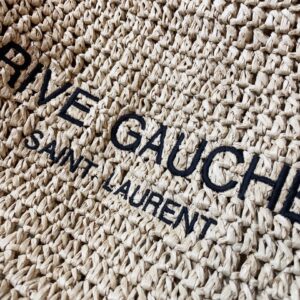 Saint Laurent Rive Gauche Linen Tote Bag