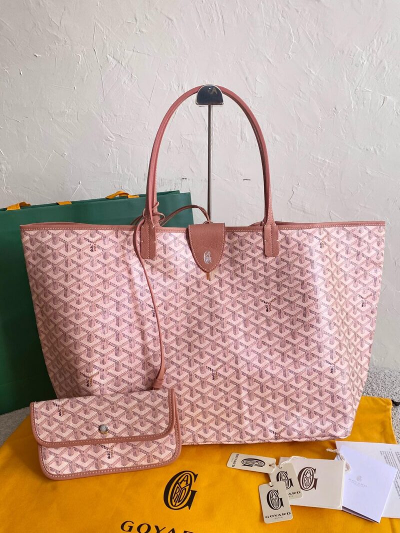 Goyard Green Goyardine Coated Canvas and Leather Saint Louis GM Tote
