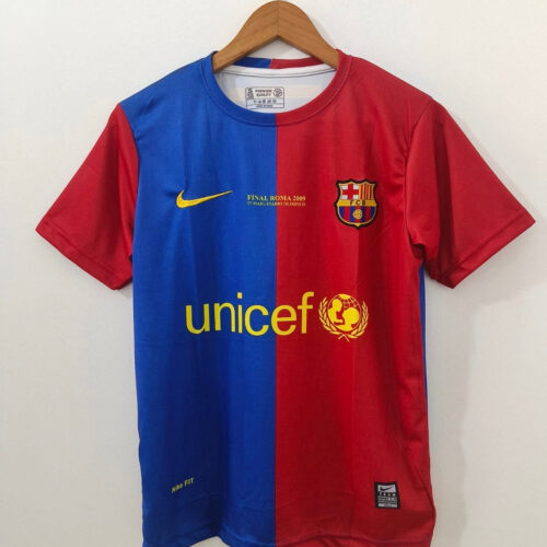 2009 Barcelona Home Jersey - Messi Edition embroidery