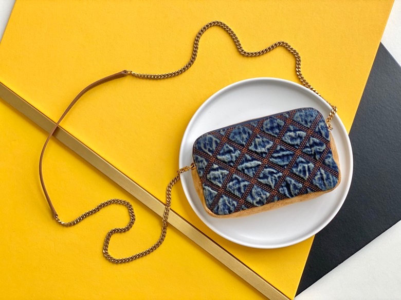 Saint Laurent Becky Double Zip Crossbody Ba